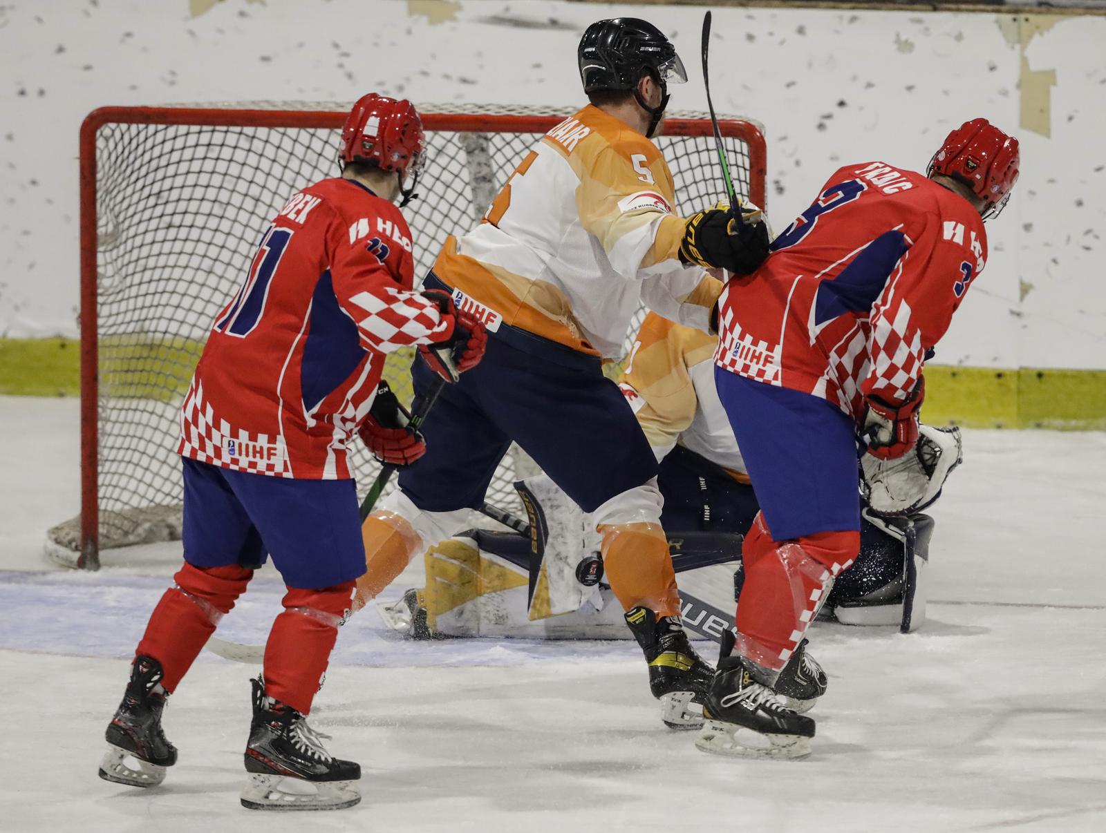 30.04.2022, klizaliste Velesajam, Zagreb - Utakmica  Svjetskog prvenstva Divizije II skupine A u hokeju na ledu: Hrvatska - Nizozemska.
 Photo: Jurica Galoic/PIXSELL