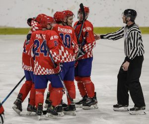 30.04.2022, klizaliste Velesajam, Zagreb - Utakmica  Svjetskog prvenstva Divizije II skupine A u hokeju na ledu: Hrvatska - Nizozemska.
 Photo: Jurica Galoic/PIXSELL