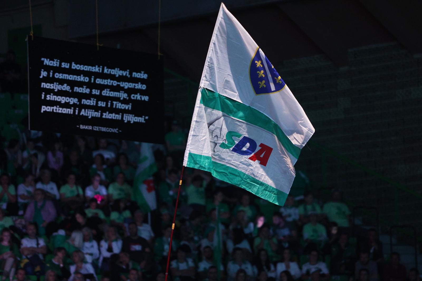 30.09.2022., Dvorana Zetra - Sarajevo - Zavrsni izborni skup stranke SDA uoci izbora u Bosni i Hercegovini 2022.   Photo: Damir Hajdabrasic/PIXSELL