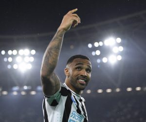Soccer Football - Premier League - West Ham United v Newcastle United - London Stadium, London, Britain - April 5, 2023 Newcastle United's Callum Wilson celebrates scoring their third goal REUTERS/Tony Obrien EDITORIAL USE ONLY. No use with unauthorized audio, video, data, fixture lists, club/league logos or 'live' services. Online in-match use limited to 75 images, no video emulation. No use in betting, games or single club /league/player publications.  Please contact your account representative for further details. Photo: TONY OBRIEN/REUTERS