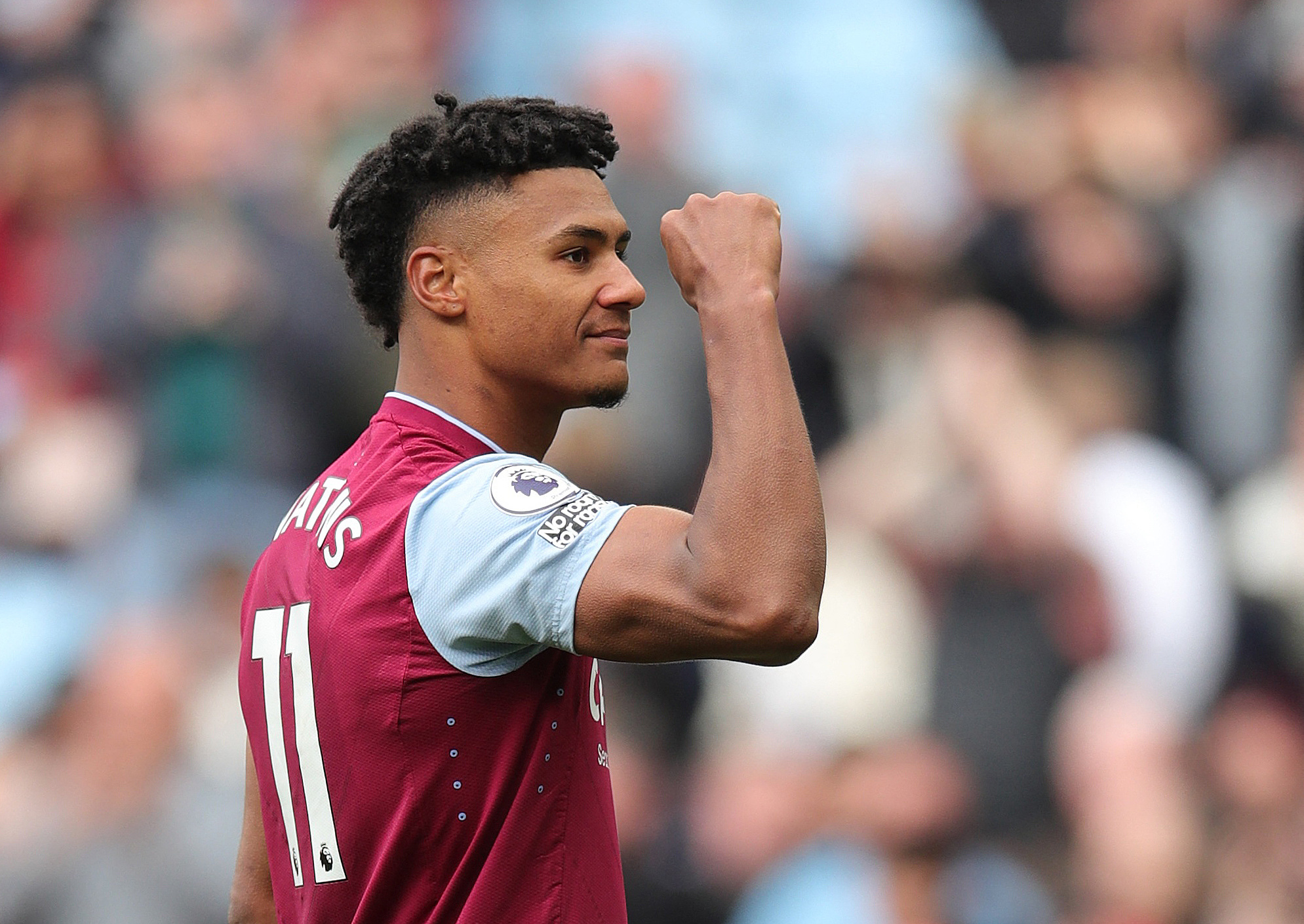 Soccer Football - Premier League - Aston Villa v Newcastle United - Villa Park, Birmingham, Britain - April 15, 2023 Aston Villa's Ollie Watkins celebrates after the match REUTERS/Chris Radburn EDITORIAL USE ONLY. No use with unauthorized audio, video, data, fixture lists, club/league logos or 'live' services. Online in-match use limited to 75 images, no video emulation. No use in betting, games or single club /league/player publications.  Please contact your account representative for further details. Photo: Chris Radburn/REUTERS