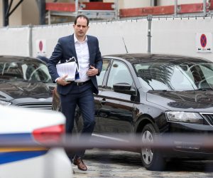 29.03.2023., Zagreb - Ministar pravosudja i uprave Ivan Malenica dolazi u Banske dvore na sastanak parlamentarne vecine. Photo: Emica Elvedji/PIXSELL