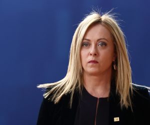 epa10538146 Italy's Prime Minister Giorgia Meloni arrives for a EU Summit in Brussels, Belgium, 23 March 2023. EU leaders will meet for a two-day summit in Brussels to discuss the latest developments in relation to 'Russia's war of aggression against Ukraine' and continued EU support for Ukraine and its people. The leaders will also debate on competitiveness, single market and the economy, energy, external relations among other topics, including migration.  EPA/STEPHANIE LECOCQ