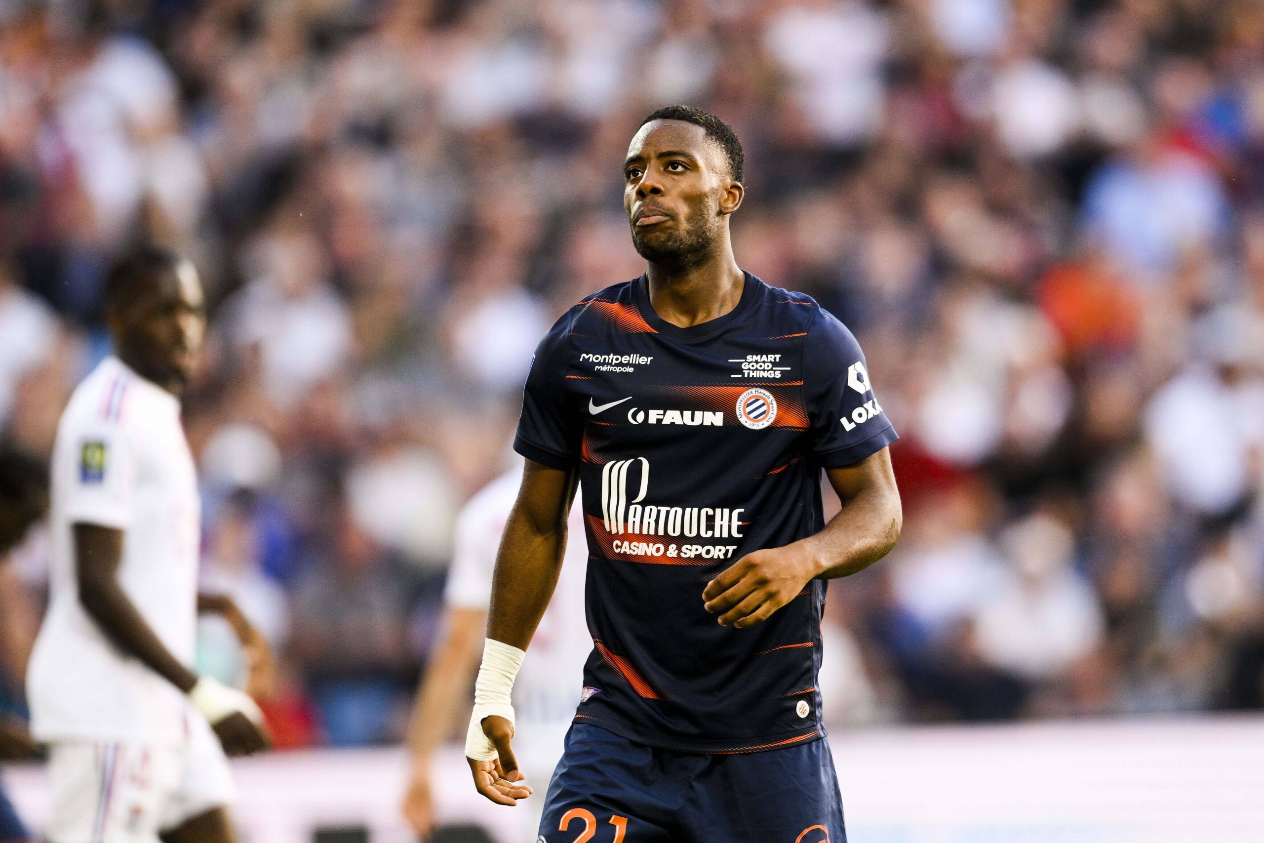 Elye Wahi Montpellier FOOTBALL : Montpellier vs Lyon - Ligue1 - 22/10/2022 JBAutissier/Panoramic PUBLICATIONxNOTxINxFRAxITAxBEL