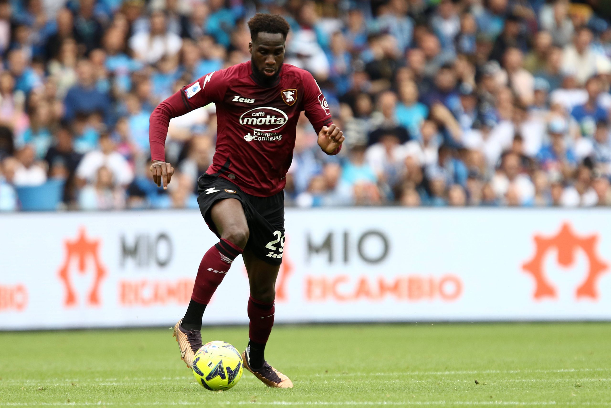 Ssc Napoli - Us Salernitana Boulaye Dia of Us Salernitana in action during the Serie A match beetween Ssc Napoli and Us Salernitana at Stadio Maradona on April 30 2023 in Napoli, Italy . Napoli Stadio Maradona Italy Copyright: xPiccirillox
