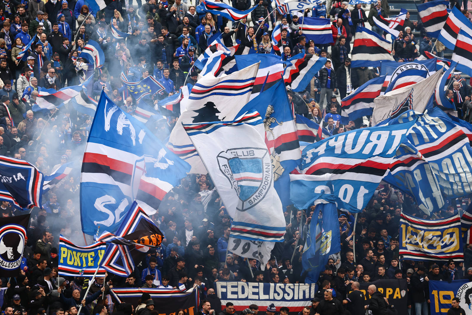 italian soccer Serie A match - US Sassuolo vs UC Sampdoria Fans Sampdoria Reggio Emilia MAPEI Stadium Italy Copyright: xLucaxAmedeoxBizzarrix/xLiveMediax