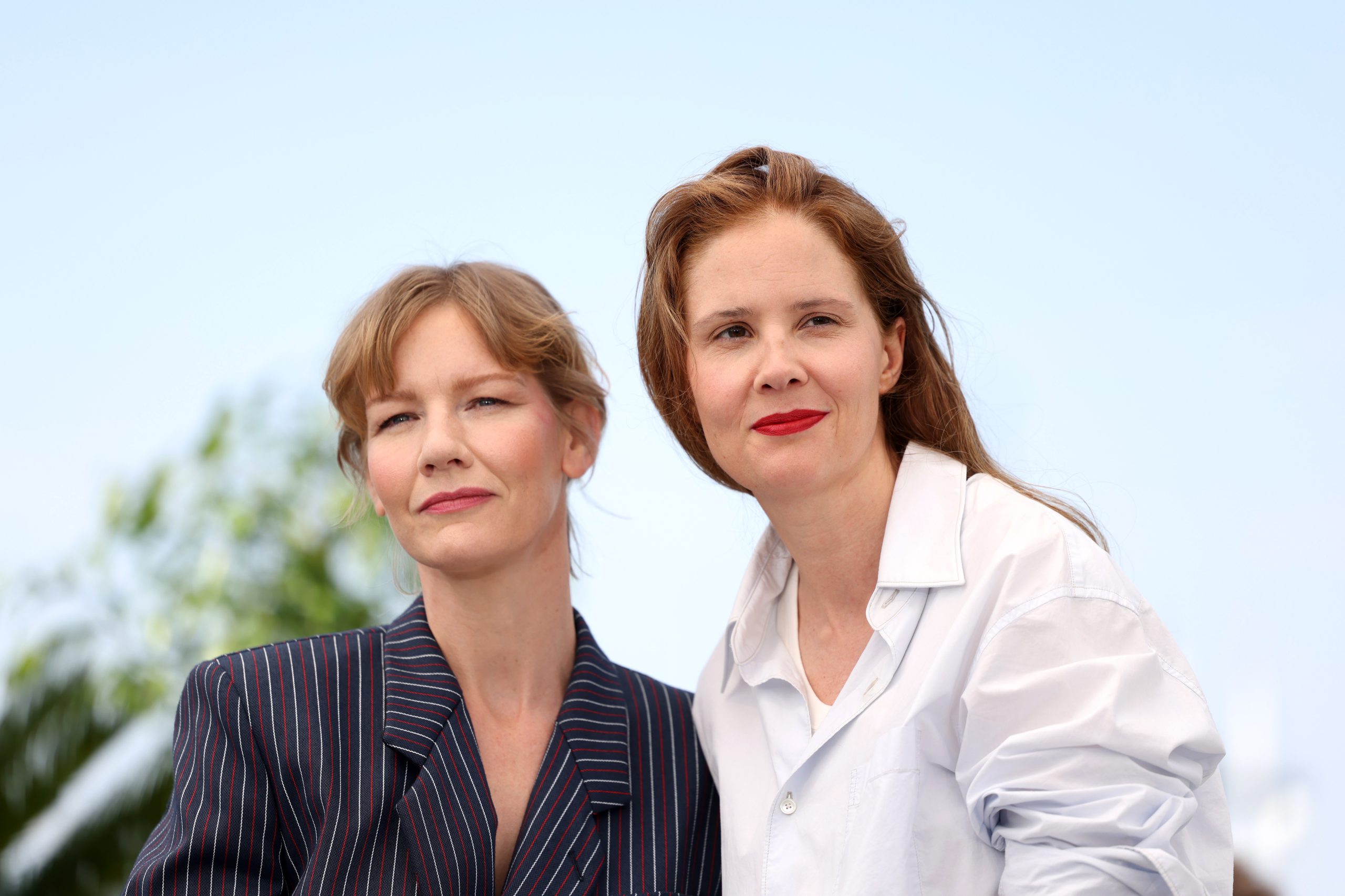epa10645456 German actor Sandra Huller and French film director Justine Triet attend the photocall for 'Anatomie d'une chute (Anatomy of a fall)' during the 76th annual Cannes Film Festival, in Cannes, France, 22 May 2023. The movie is presented in the Official Competition of the festival which runs from 16 to 27 May.  EPA/MOHAMMED BADRA