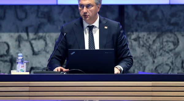 Zagreb, 25.05.2023. - Sjednica Vlade Republike Hrvatske. Na fotografiji premijer Andrej Plenkoviæ. foto HINA/ Lana SLIVAR DOMINIÆ/ lsd