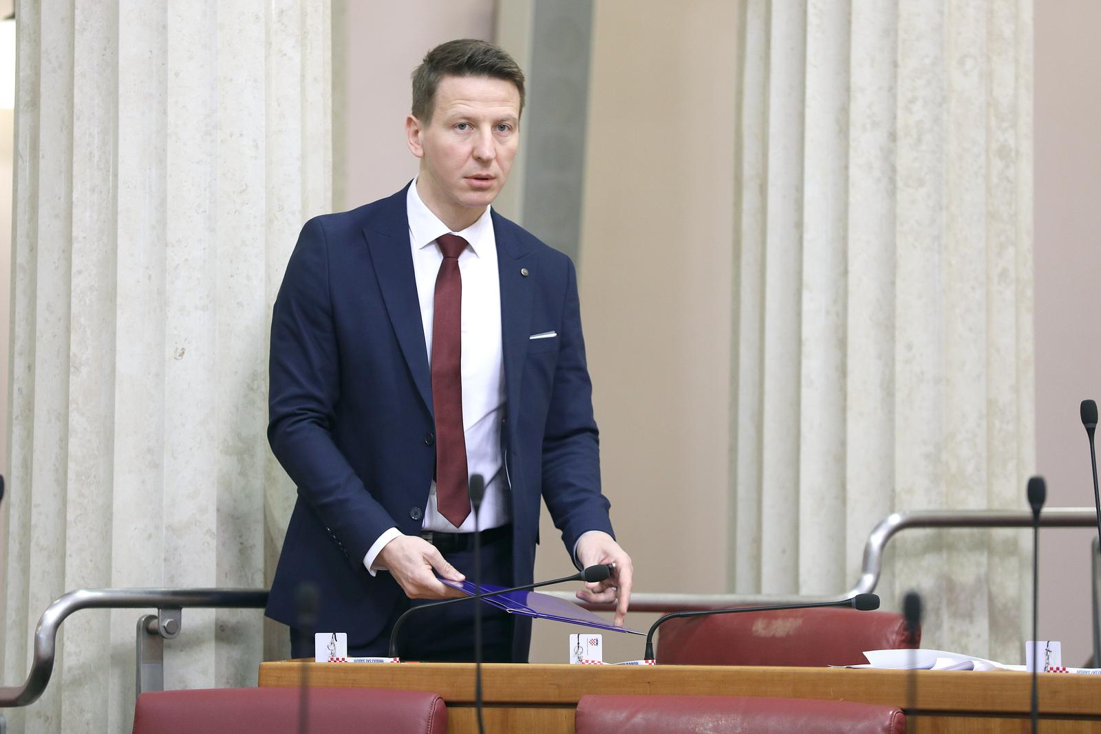 01.03.2023., Zagreb - Sabor 15. sjednicu nastavlja raspravom o Konacnom prijedlogu zakona o vodi za ljudsku potrosnju. Photo: Patrik Macek/PIXSELL