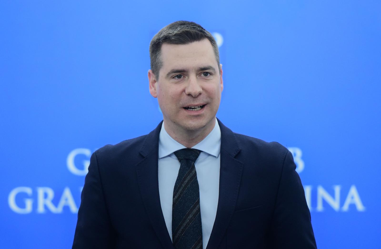 1.3.2023., Zagreb - Klub gradskih zastupnika HDZ-a i HSLS-a odrzali su konferenciju za medije u Staroj gradskoj vijecnici. Mislav Herman. Photo: Neva Zganec/PIXSELL