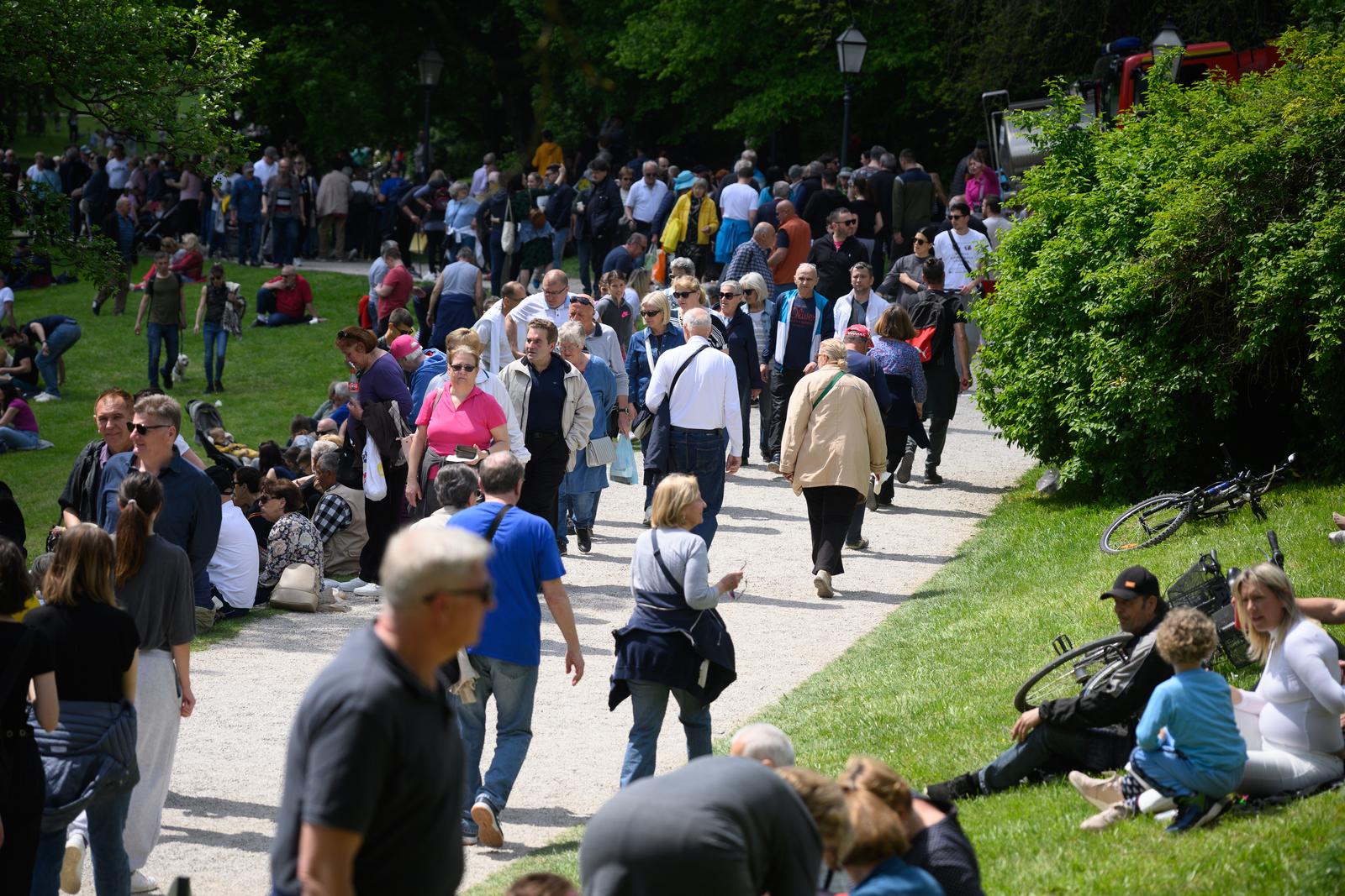 01.05.2023., Zagreb - U zagrebackom parku Maksimir odrzana je centralna proslava medjunarodnog praznika rada. 
 Photo: Davor Puklavec/PIXSELL