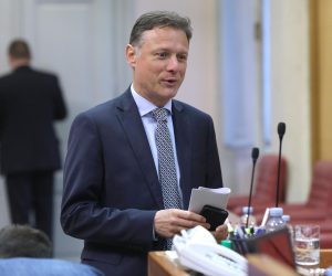 03.05.2023., Zagreb - Sabor 16. sjednicu nastavlja raspravom o potvrdjivanju Okvirnog sporazuma izmedju Vlade Republike Hrvatske i Svicarskog saveznog vijeca o provedbi drugog Svicarskog doprinosa odabranim drzavama clanicama Europske unije za smanjenje ekonomskih i socijalnih nejednakosti unutar Europske unije.
 Photo: Patrik Macek/PIXSELL