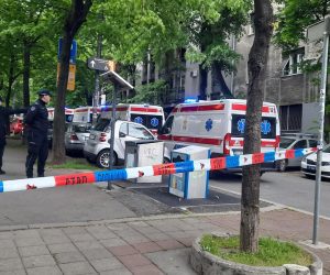 03, May, 2023, Belgrade - A student of the seventh grade of the Elementary School "Vladislav Ribnikar" is suspected to have fired a pistol at the security guard, the teacher and the students this morning. VIDEO: A.M./ATAImages.

03, maj, 2023, Beograd - Ucenik sedmog razreda Osnovne skole "Vladislav Ribnikar" kako se sumnja, pucao je jutros iz pistolja na obezbeđenje, nastavnicu i ucenike. VIDEO: A.M./ATAImages. Photo: A.M./ATA Images/PIXSELL