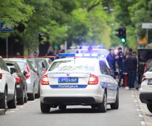 03, May, 2023, Belgrade - A student of the seventh grade of the Elementary School Vladislav Ribnikar is suspected to have fired a pistol at the security guard, the teacher and the students this morning.   

03, maj, 2023, Beograd - Ucenik sedmog razreda Osnovne skole Vladislav Ribnikar kako se sumnja, pucao je jutros iz pistolja na obezbeđenje, nastavnicu i ucenike.    Photo: Milos Tesic/ATAImages/PIXSELL