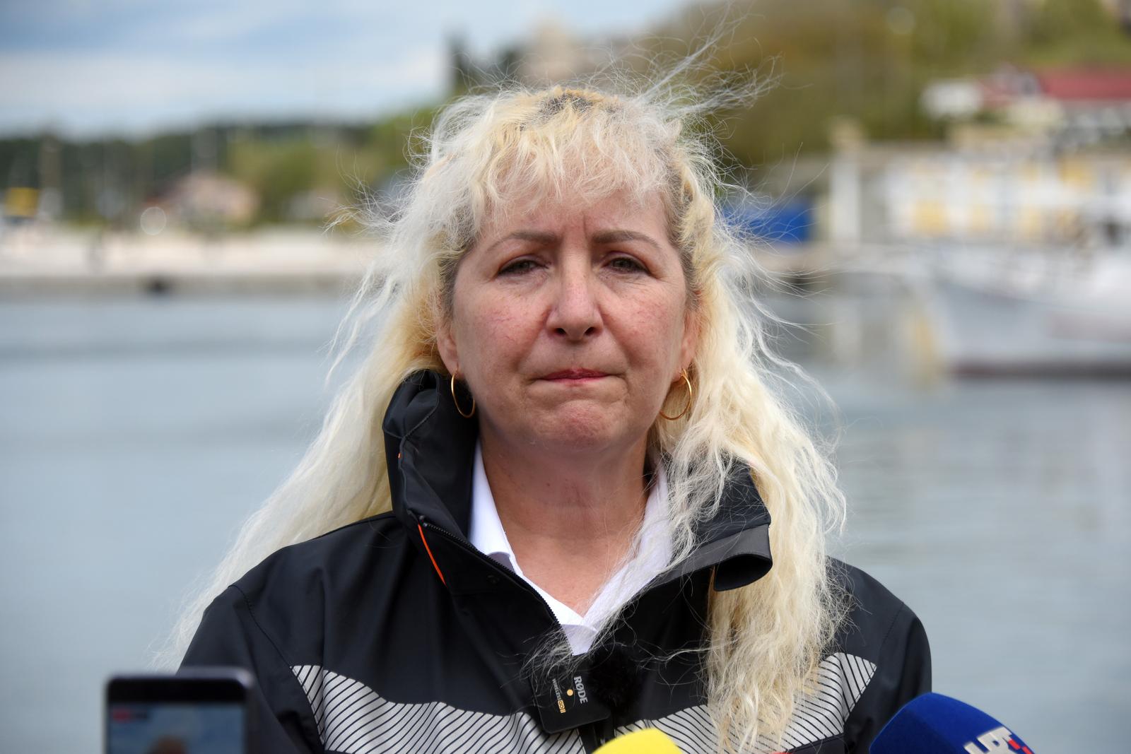 03.05.2023., Pula - Kapetanica pulske Lucke kapetanije, Dolores Brenko Skerjanc izjavila je kako nazalost nema novosti o potrazi za dvojicom nestalih ribara. Photo: Sasa Miljevic/PIXSELL