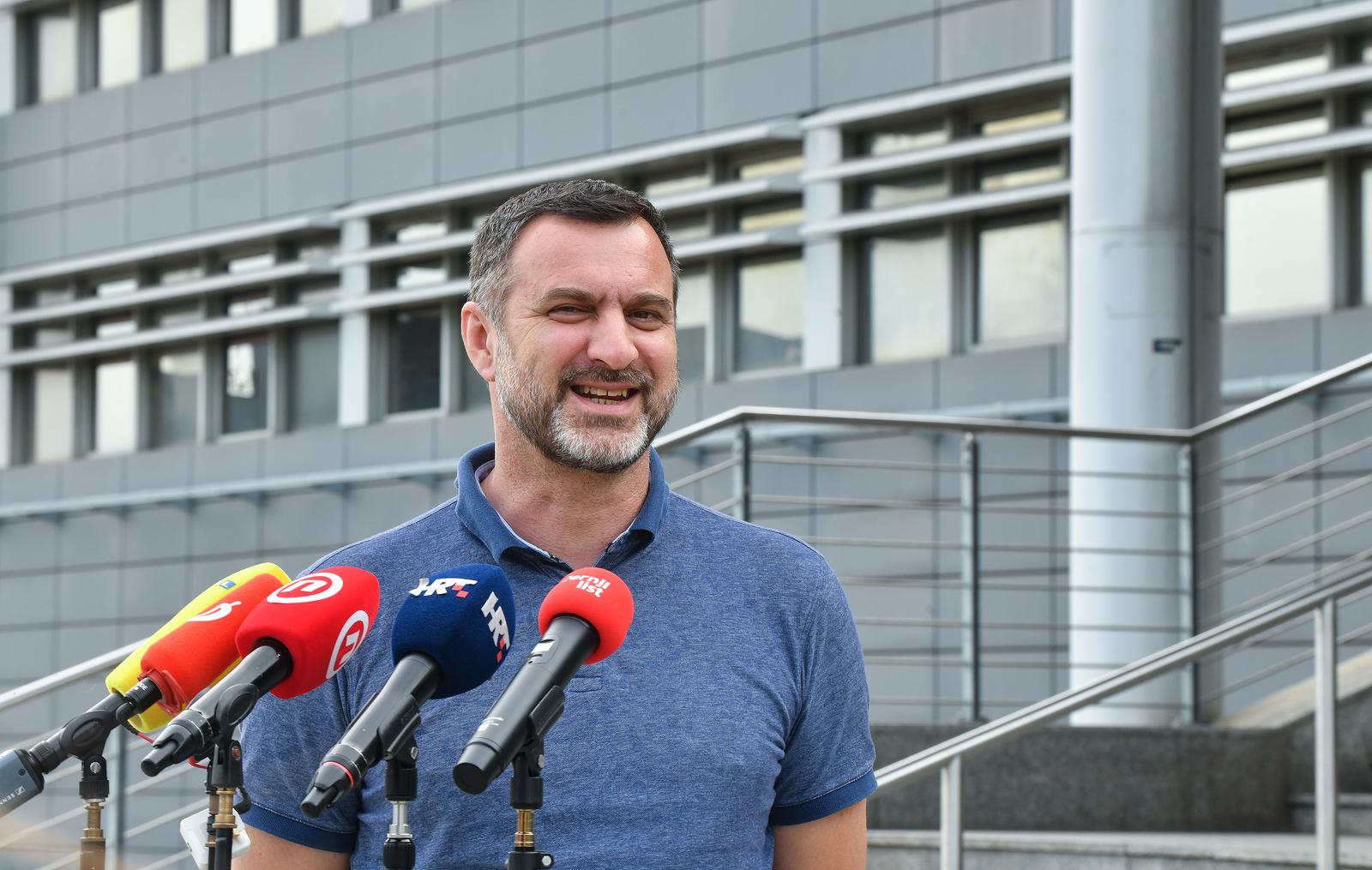 03.09.2022., Zagreb- Policija je odrzala konferenciju za medije o slucaju stradalog zastitara.Zvonimir Petrovic, voditelj Sluzbe opceg kriminaliteta PU zagrebacke, obratio se novinarima 
                                
 Photo: Sandra Simunovic/PIXSELL