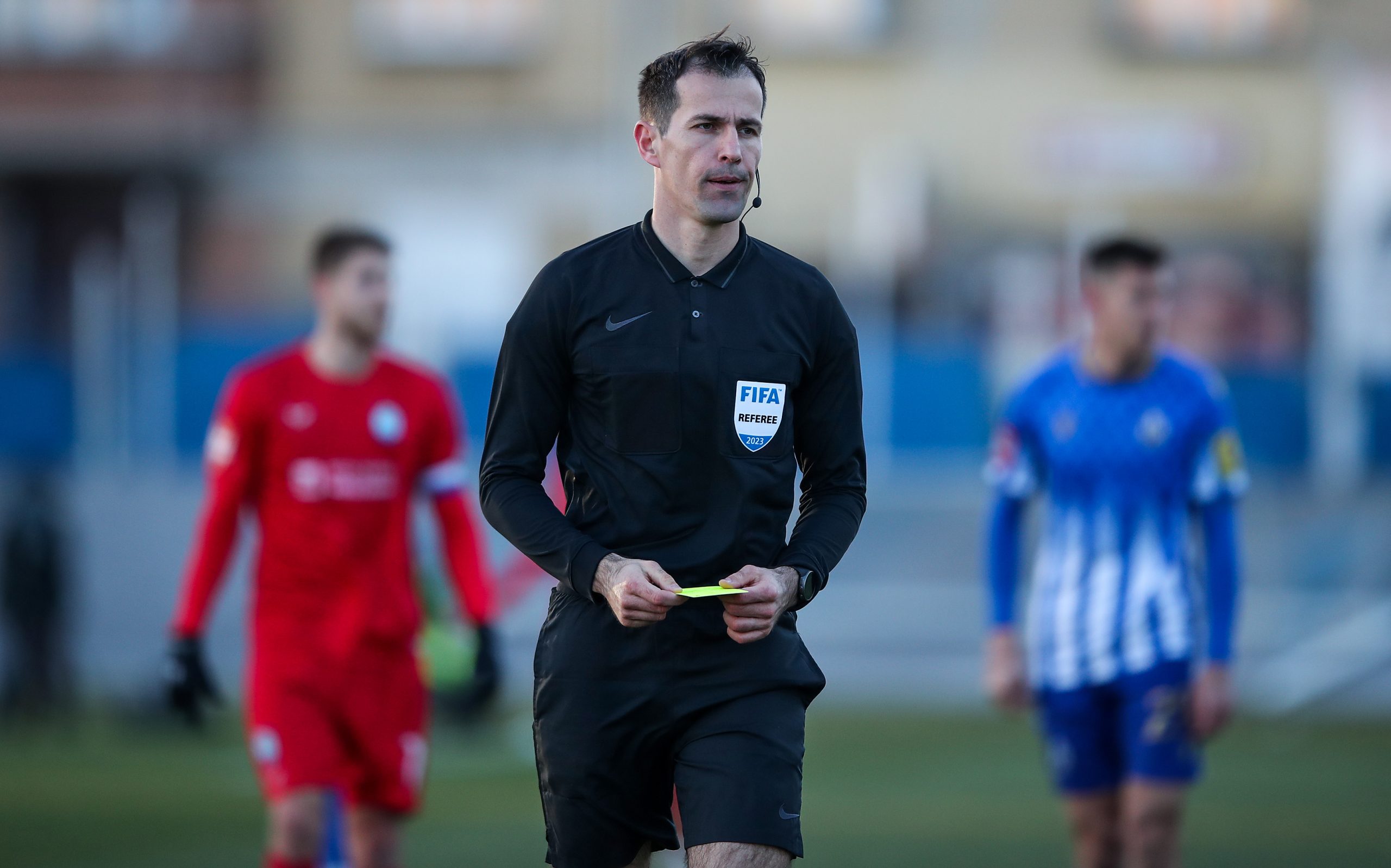 04.02.2023., stadion u Kranjcevicevoj ulici, Zagreb - SuperSport HNL, 20. kolo, NK Lokomotiva - NK Osijek. Sudac Duje Strukan Photo: Slavko Midzor/PIXSELL