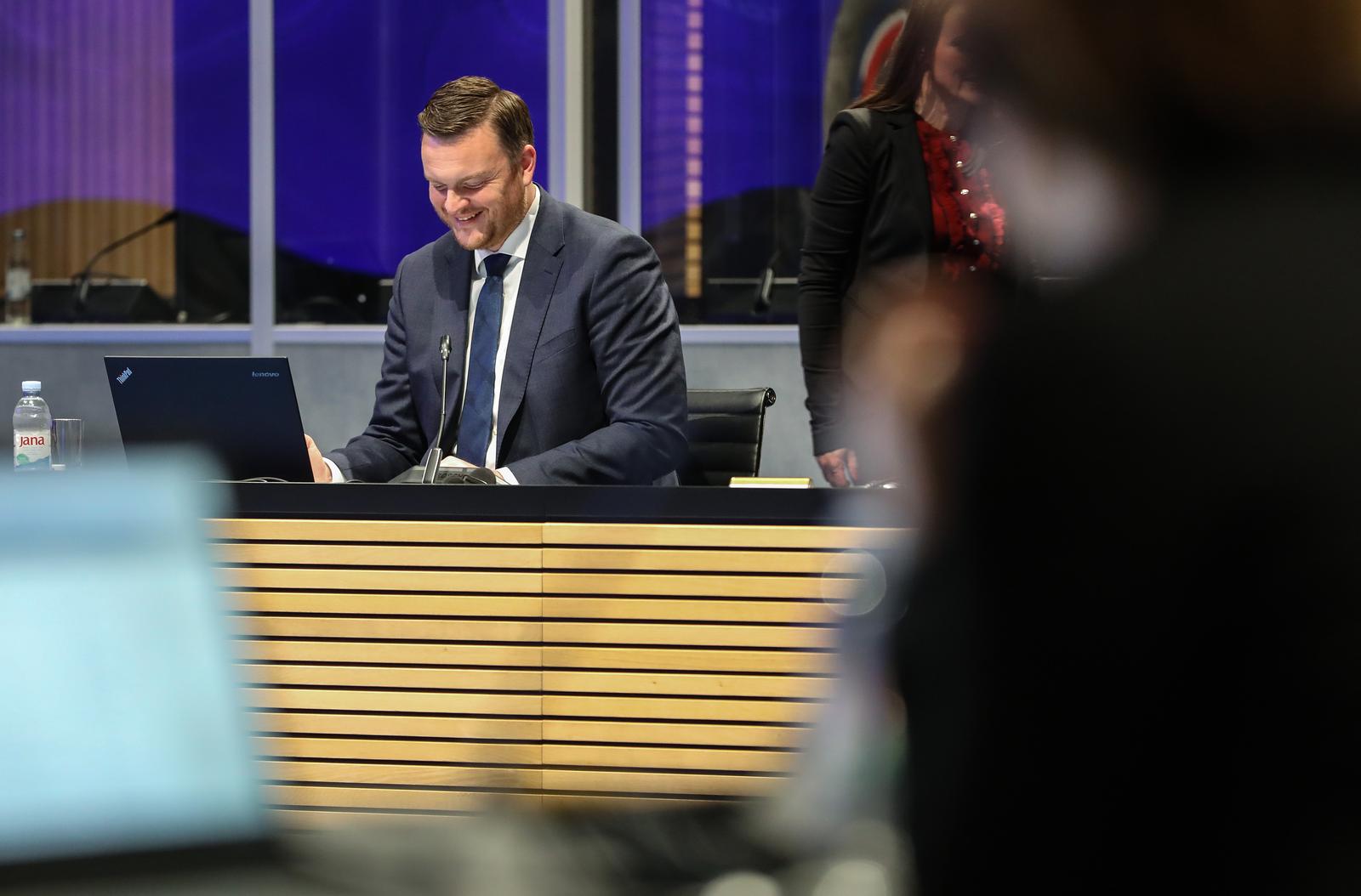 04.05.2023., Zagreb - U Nacionalnoj i sveucilisnoj knjiznici odrzana je 213. sjednica Vlade Republike Hrvatske. ministar financija Marko Primorac Photo: Jurica Galoic/PIXSELL