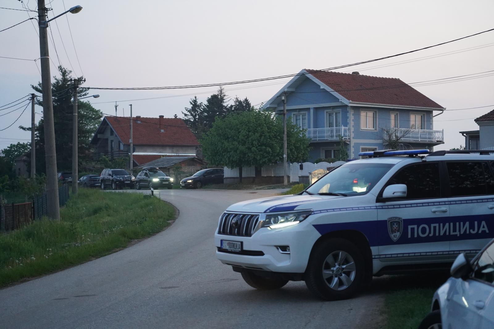 05, May, 2023, Mladenovac - Eight dead, more than 10 wounded in a shooting in the village of Dobona, near Mladenovac, 600 members of special units are searching for the attacker. Photo: Antonio Ahel/ATAImages

05, maj, 2023, Mladenovac  - Osam mrtvih, vise od 10 ranjenih u pucnjavi u selu Dobona, kod Mladenovca, 600 pripadnika specijalnih jedinica traga za napadacem. Photo: Antonio Ahel/ATAImages Photo: Antonio Ahel/ATA/PIXSELL