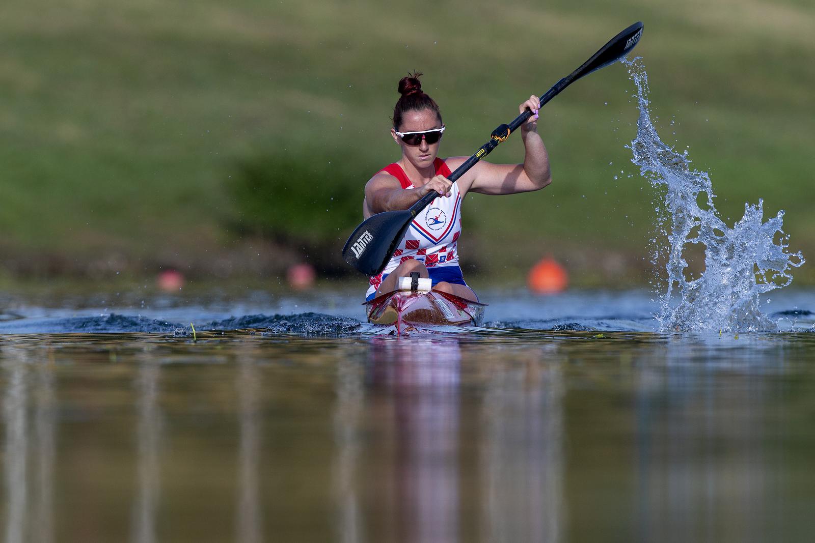 06.07.2021., Zagreb - Anamaria Govorcinovic, kajakasica na mirnim vodama ostvarila je plasman na Olimpijskim igrama u Tokiju. Prva je hrvatska kajakasica koja ce nastupiti na Olimpijskim igrama. Photo: Igor Kralj/PIXSELL