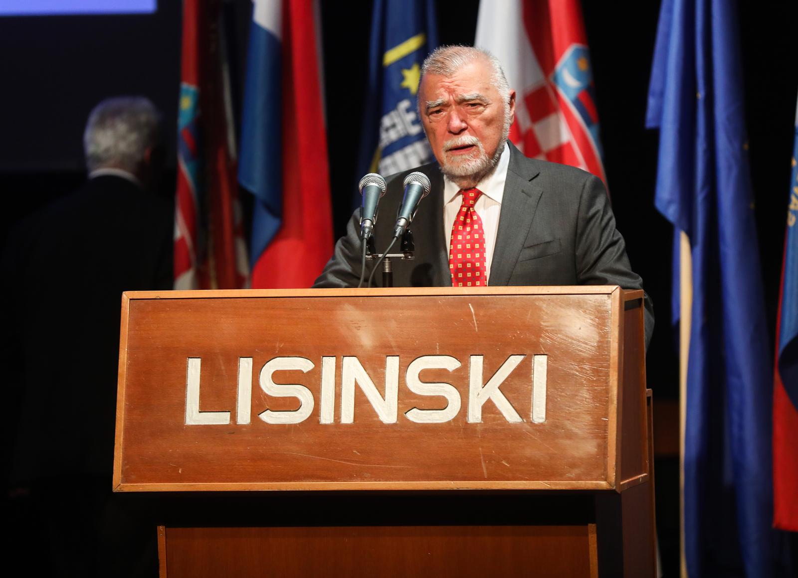 08.05.2023., Zagreb -  U KD Vatroslav Lisinski odrzana je svecana akademija u povodu obiljezavanja Dana pobjede nad fasizmom, Danom oslobodjenja grada Zagreba i Dana Europe u organizaciji Saveza antifasistickih boraca i antifasista Republike Hrvatske Photo: Zeljko Hladika/PIXSELL