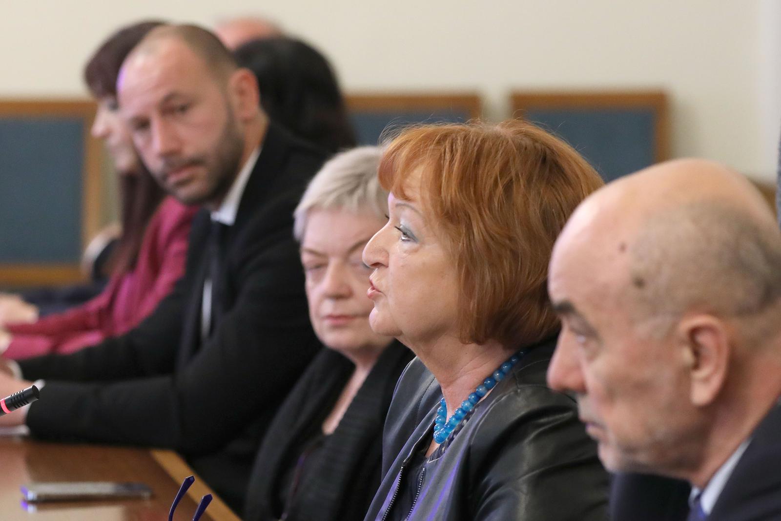 09.05.2023., Zagreb - U Saboru je pocela 55., tematska sjednica Odbora za pravosudje, na kojoj o radu USKOK-a i DORH-a u kontekstu aktualnih dogadjaja i kadrovskih rjesenja govori glavna drzavna odvjetnica Zlata Hrvoj Sipek.
 Photo: Patrik Macek/PIXSELL