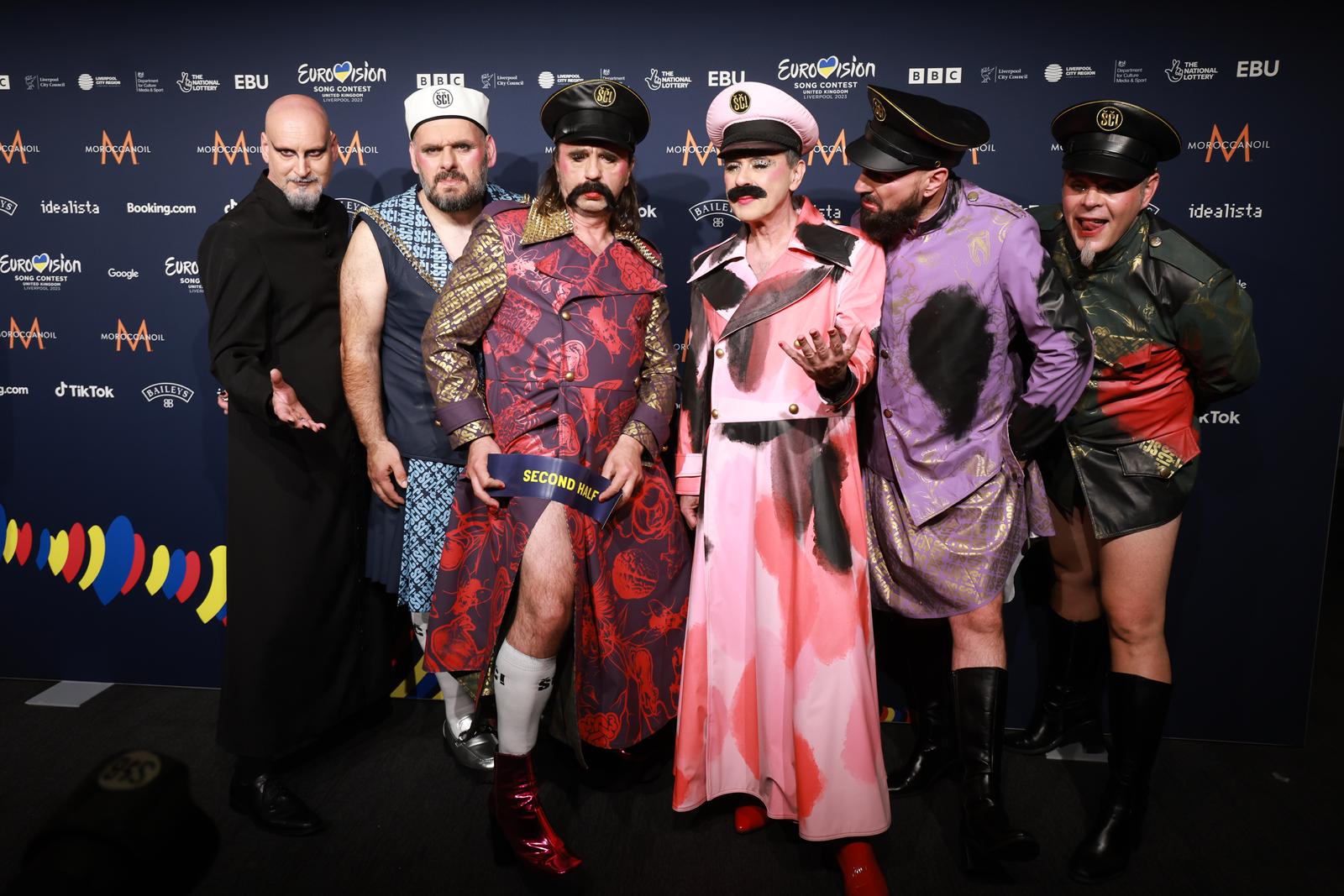 09.05. 2023. Liverpool - Poceo je 67. Eurosong. U prvoj eurovizijskoj polufinalnoj veceri nastupaju predstavnici Hrvatske,  grupa Let 3 s pjesmom Mama SC. Za prolazak dalje bore i Norveska, Malta, Srbija, Latvija, Portugal, Irska, Svicarska, Izrael, Moldavija, Svedska, Azerbajdzan, Ceska, Nizozemska i Finska. Predstavnica Hrvatske Let 3 s pjesmom Mama SC prosli su u finale Eurosonga  Photo: Sanjin Strukic/PIXSELL