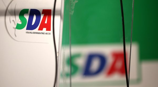 10.10.2022., Sarajevo, Bosna i Hercegovina - Logo Stranke demokratske akcije (SDA). Photo: Armin Durgut/PIXSELL