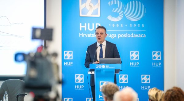 12.04.2023.., Zagreb - Novi format Hrvatske udruge poslodavaca “HUP HORIZONTI" - Hrvatska je zapocela sluzbene pregovore o pristupanju Organizaciji za ekonomsku suradnju i razvoj (OECD).
  Photo: Slavko Midzor/PIXSELL