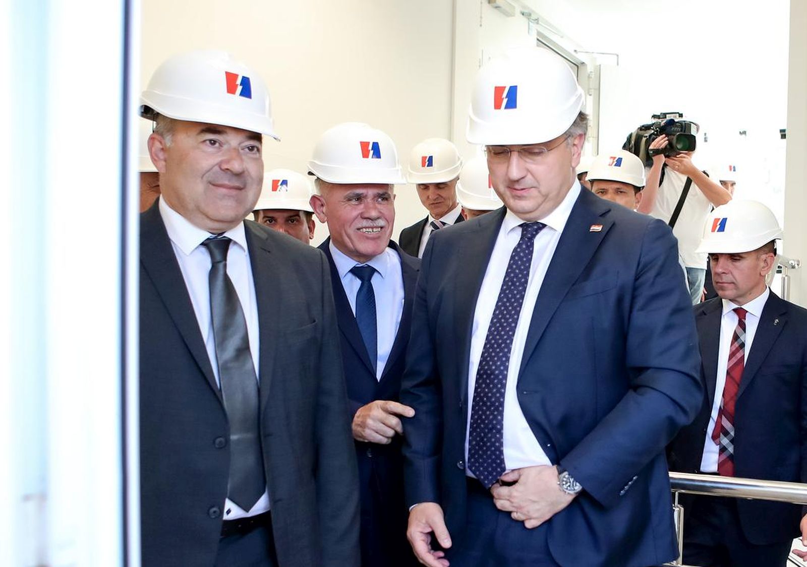 12.05.2023., Bibinje - Predsjednik Vlade Andrej Plenkovic obisao je  Transformatorsku stanicu Zadar Istok u Bibinjama. Photo: Sime Zelic/PIXSELL