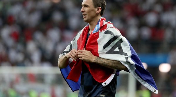 11.07.2018., stadion Luznjiki, Moskva, Rusija - Svjetsko nogometno prvenstvo 2018., polufinale, Hrvatska - Engleska. Mario Mandzukic."nPhoto: Igor Kralj/PIXSELL
