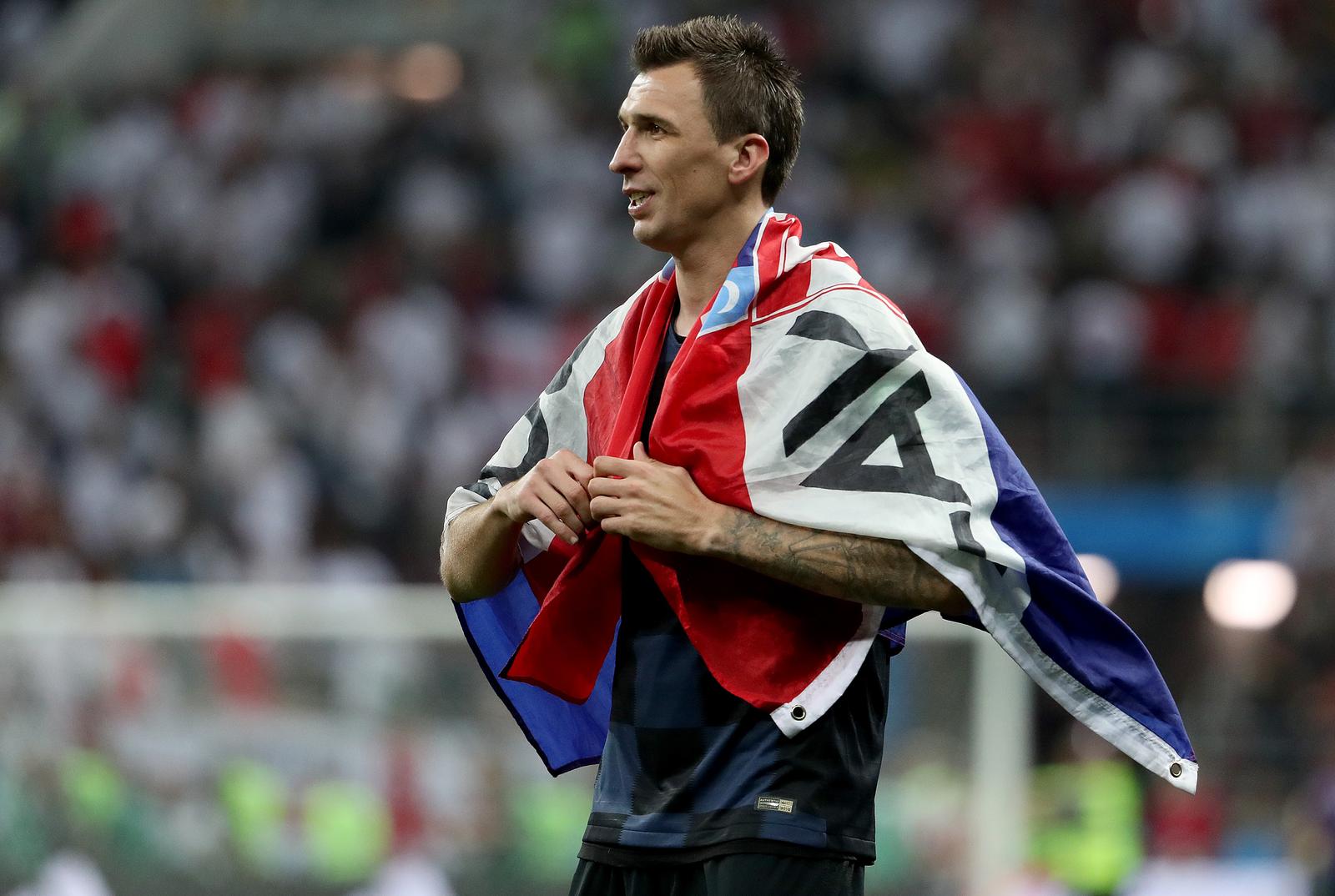 11.07.2018., stadion Luznjiki, Moskva, Rusija - Svjetsko nogometno prvenstvo 2018., polufinale, Hrvatska - Engleska. Mario Mandzukic."nPhoto: Igor Kralj/PIXSELL