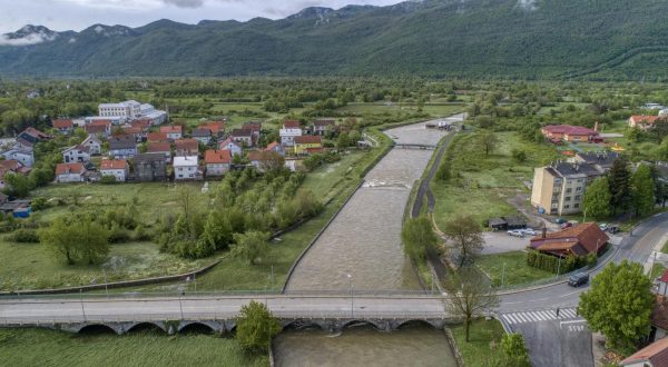 15.05.2023., Gracac - Pogled iz zraka na poljavljeno podrucje oko Gracaca  Photo: Pixsell/PIXSELL