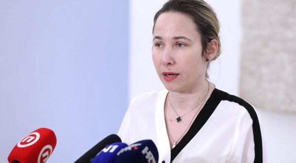 18.05.2023., Zagreb - Na konferenciji za medije odrzanoj u Saboru o skandalu u bolnici Sveti duh govorila je Marija Selak Raspudic. Photo: Patrik Macek/PIXSELL