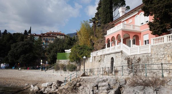 20.2.2023.., Opatija -Vila Zuzi Jelinek smjestena u uvali Lipovica u Opatiji. 
 Photo: Nel Pavletic/PIXSELL