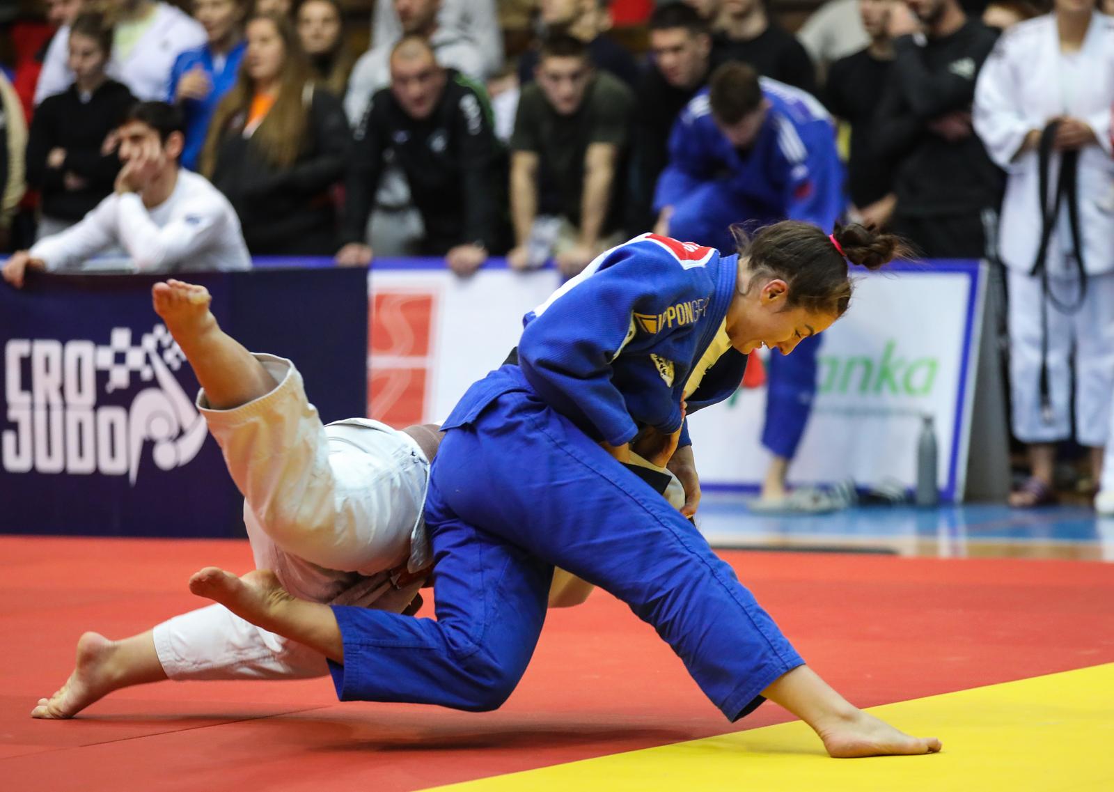 21.01.2023,Zagreb - U dvorani Sutinska vrela odrane su finalne borbe Prvenstva Hrvatske u judo-u. Finalna borba do 78 kg : Jakus Nika vs. Barbara Matic.
 Photo: Jurica Galoic/PIXSELL