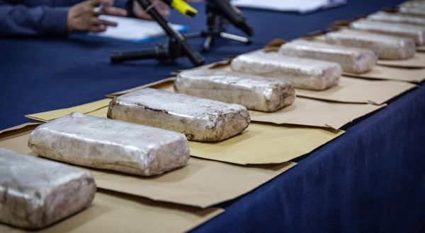22.02.2023. Osijek - U Policijskoj Upravi osjecko-baranjskoj odrzala se konferencija za medije povodom pronalaska oko 11 kilograma heroina na granicnom prijelazu Batina. Photo: Davor Javorovic/PIXSELL