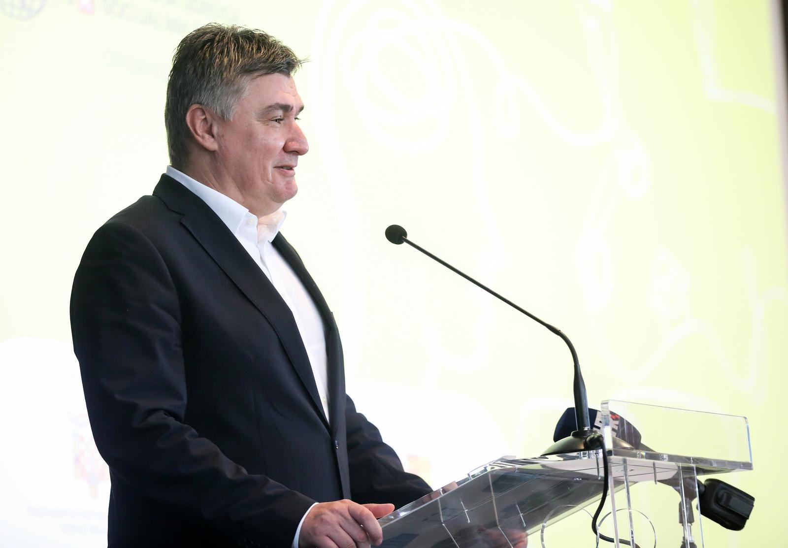22.05.2023. Tuheljske toplice - Predsjednik Republike Hrvatske Zoran Milanovic sudjelovao je na otvaranju XII. konferencije socijalnih radnika "Umijece, znanost, etika i estetika socijalnog rada". Photo: Zeljko Hladika/PIXSELL