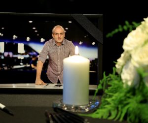 22.08.2022., Zagreb - U dvorani "Blagoje Bersa" na Muzickoj akademiji odrzana je komemoracija za preminulog visestruko nargadjivanog novinara, reportera i rednika Nove TV Mislava Bage. Photo: Sanjin Strukic/PIXSELL