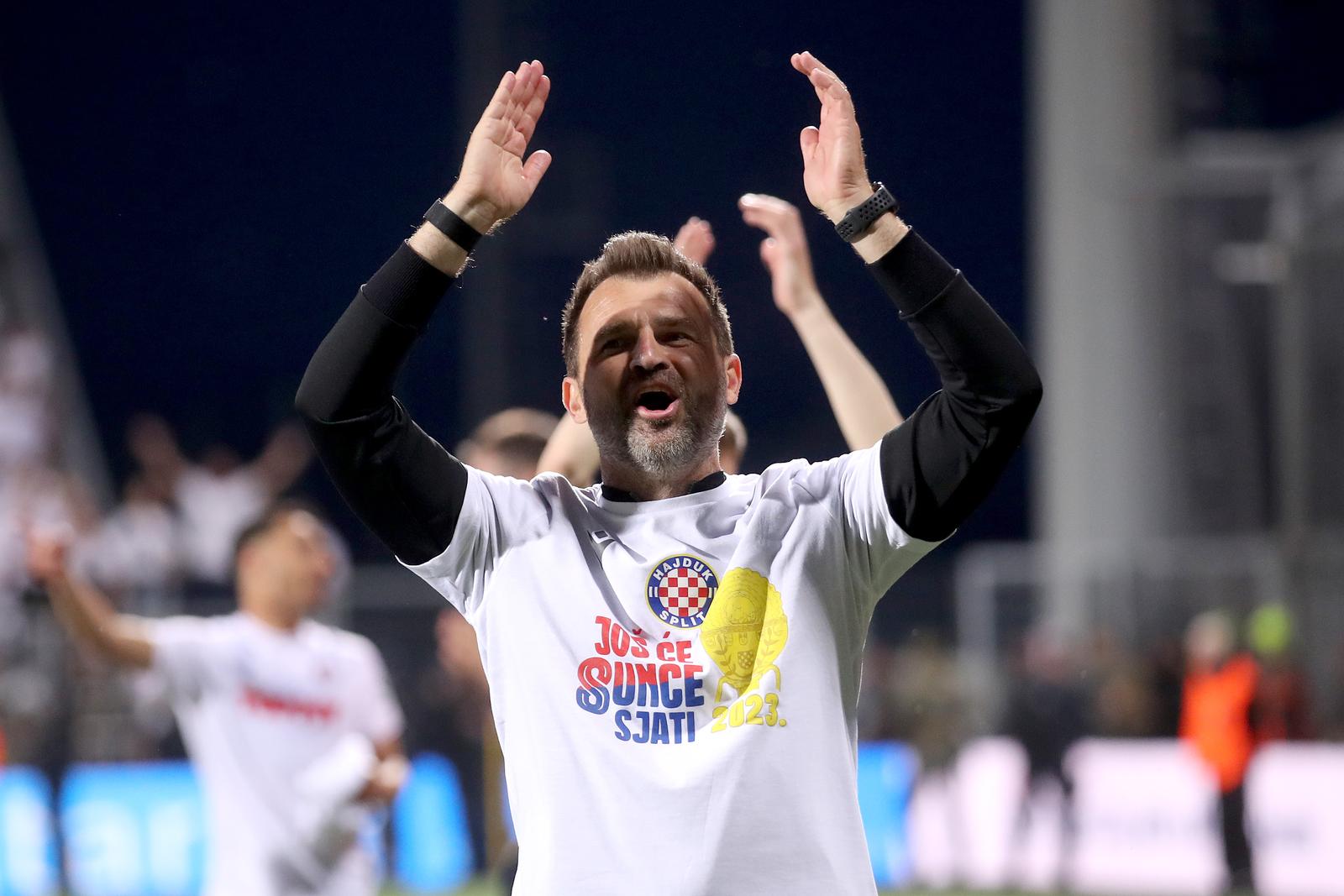 24.05.2023., stadion HNK Rijeka, Rijeka - Finalna utakmica SuperSport Hrvatskog nogometnog kupa, HNK Hajduk - HNK Sibenik. Trener Hajduka Ivan Leko Photo: Luka Stanzl/PIXSELL