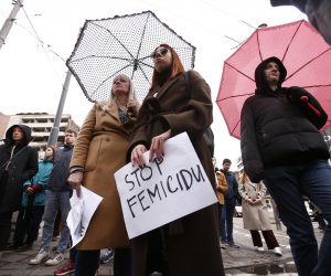 25, February, 2023, Belgrade - The informal feminist collective Women's Solidarity and the association FemPlatz organized the "None More" protest walk that started in front of the Government of Serbia due to the eighth femicide in Serbia since the beginning of 2023. Photo: Amir Hamzagic/ATAImages

25, februar, 2023, Beograd - Neformalni feministicki kolektiv Zenska solidarnost i udruzenje FemPlatz organizovali su protestnu setnju "Nijedna vise" koja je pocela ispred Vlade Srbije zbog osmog femicida u Srbiji od pocetka 2023. godine. Photo: Amir Hamzagic/ATAImages Photo: Amir Hamzagic/ATAImages/PIXSELL