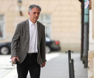 25.04.2023., Zagreb - Dolazak u Banske dvore na sastanak parlamentarne vecine. Milorad Pupovac Photo: Jurica Galoic/PIXSELL