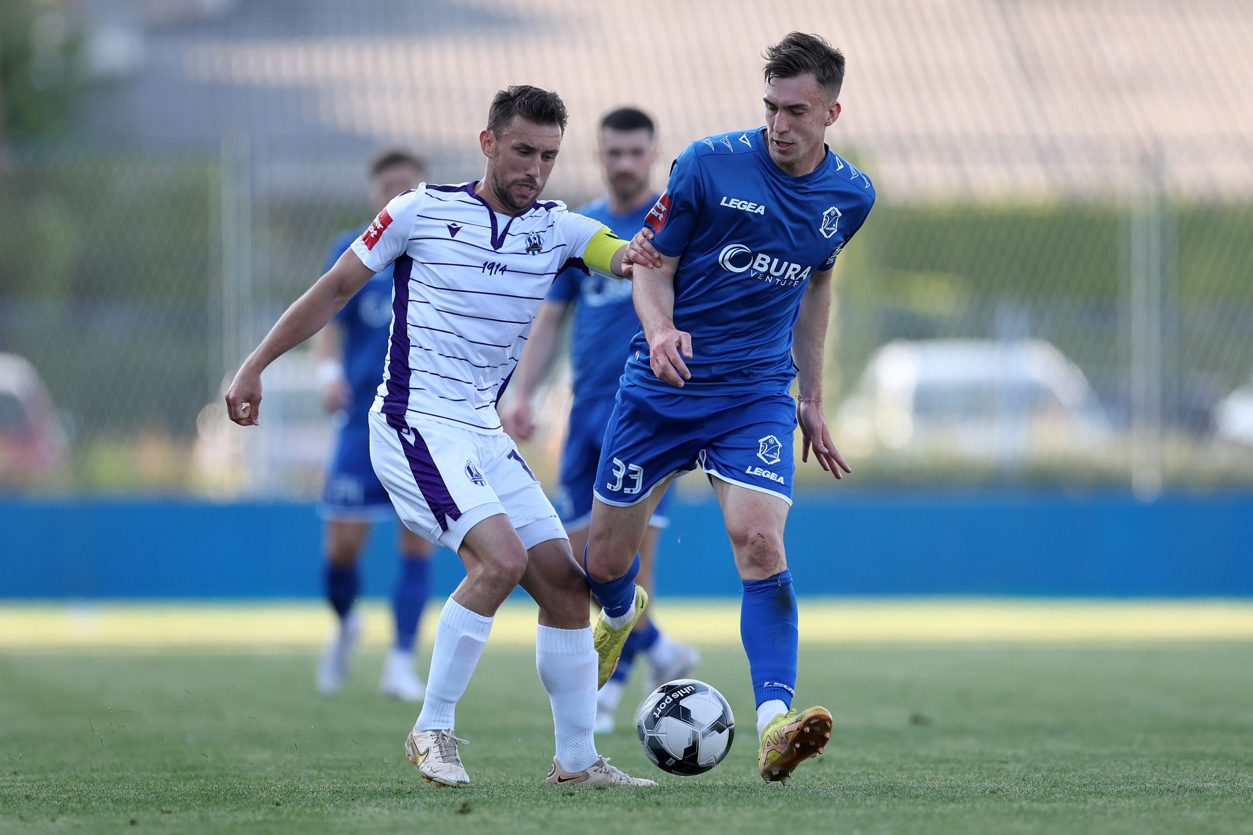 26.05.2023., stadion Varteks, Varazdin - SuperSport HNL, 36. kolo, NK Varazdin - NK Lokomotiva.
Josip Pivaric, Leon Belcar Photo: Igor Kralj/PIXSELL