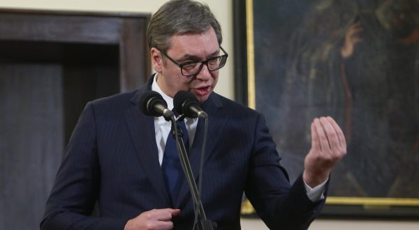 27, December, 2022, Belgrade - The President of the Republic of Serbia, Aleksandar Vucic met with the  Serbian Patriarch Porfirije in the premises of the Serbian Patriarch. Aleksandar Vucic.  


27, decembar, 2022, Beograd - Predsednik Republike Srbije Aleksandar Vucic sastao se sa patrijarhom srpskim Porfirijem u prostorijama Srpske Patrijarsije.   Photo: M.K./ATAImages/PIXSELL