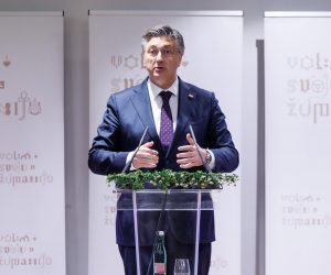 28.4.2023.., Opatija - Predsjednik Vlade Andrej Plenkovic sudjelovao je na svecanom obiljezavanju 20 godina Hrvatske zajednice zupanija.  Photo: Nel Pavletic/PIXSELL