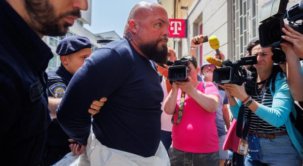 29.05.2023., Rijeka - Privodjenje optuzenih za postavljanje bombi u Rijeci na ispitivanje u Zupanijsko drzavno odvjetnistvo. Photo: Nel Pavletic/PIXSELL