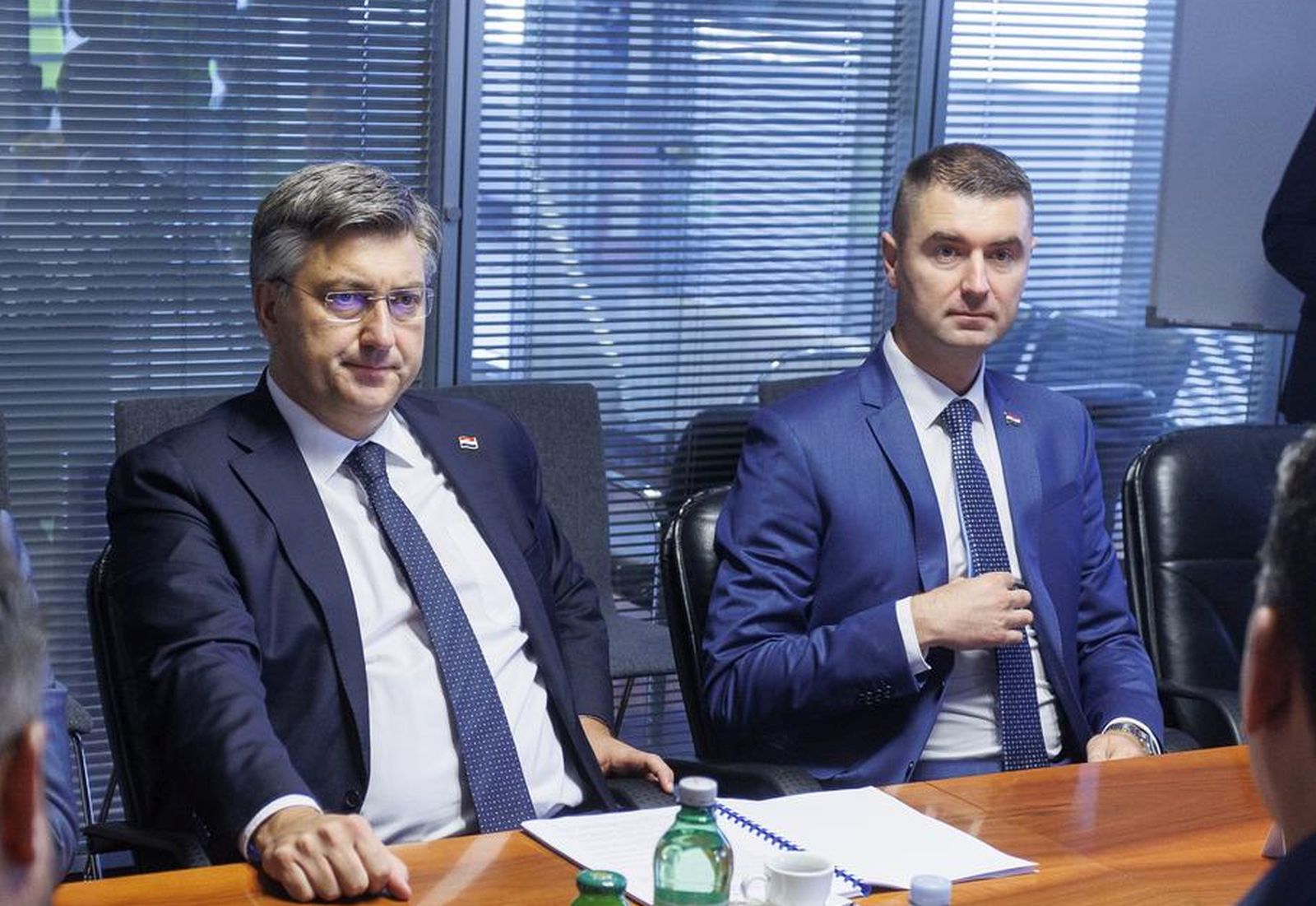 29.7.2022.., Tunel Ucka - Premijer Andrej Plenkovic  na sastanku i obilasku gradilista druge cijevi Tunela i buducim planovima o razvoju projekta Istarskog ipsilona. Uz predsjednika Vlade bili su potpredsjednik Vlade i ministar mora, prometa i infrastrukture Oleg Butkovic, ministar gospodarstva i odrzivog razvoja Davor Filipovic te ministar zdravstva Vili Beros.  

 Photo: Nel Pavletic/PIXSELL