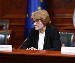 30, March, 2023, Belgrade - The Prime Minister of the Republic of Serbia, Ana Brnabic, met with the Vice President of the European Investment Bank (EIB), Lilyana Pavlova. Danica Grujicic. Photo: Amir Hamzagic/ATAImages

30, mart, 2023, Beograd  - Predsednica Vlade Republike Srbije Ana Brnabic sastao se sa potpredsednicom Evropske investicione banke (EIB) Lilianom Pavlovom.  Photo: Amir Hamzagic/ATAImages/PIXSELL