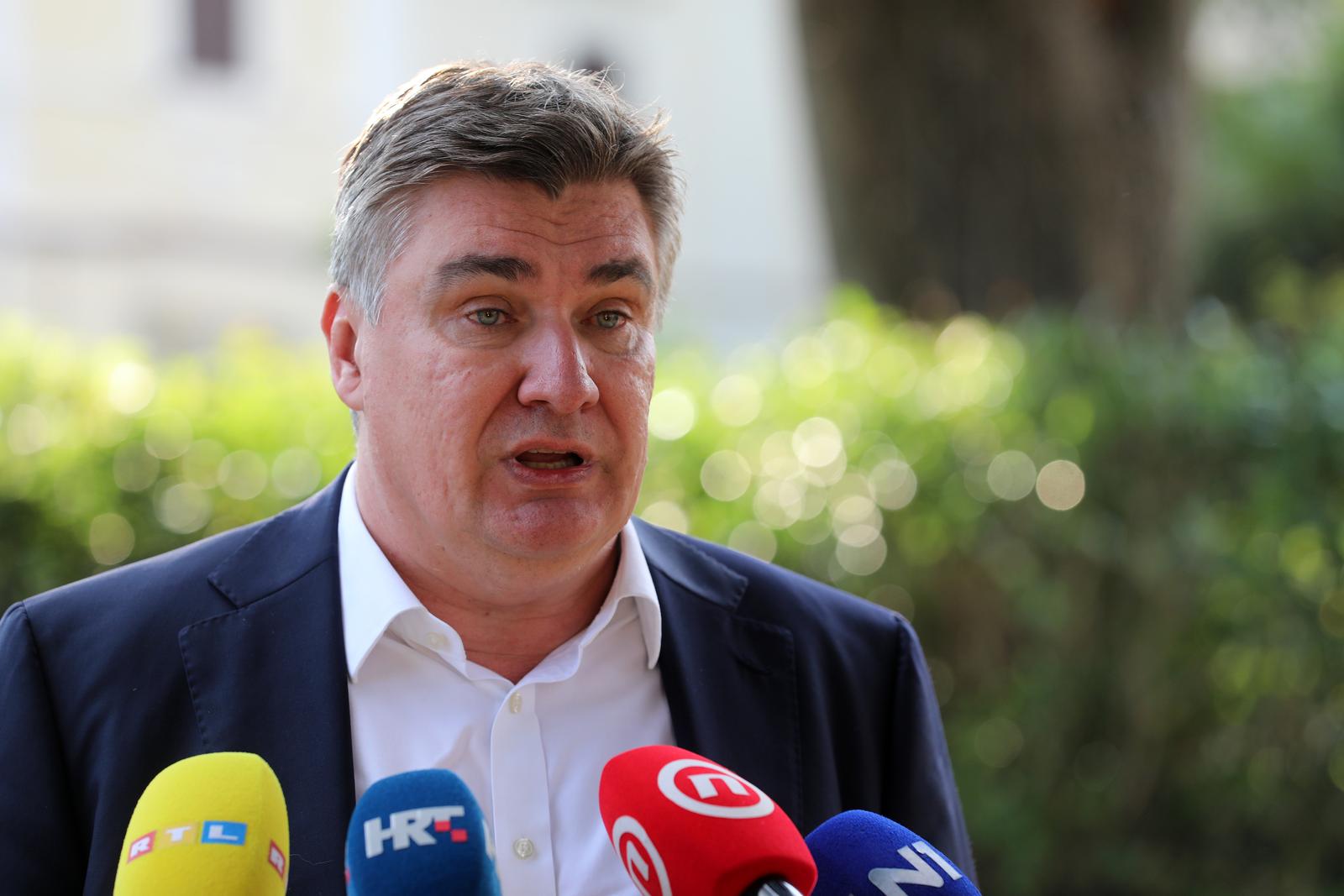 30.05.2023., Omisalj - Predsjednik Republike Hrvatske Zoran Milanovic na svecanoj sjednici opcinskog vijeca opcine Omisalj, gdje ga je ugostila nacelnica opcine Mirela Ahmetovic. Photo: Goran Kovacic/PIXSELL