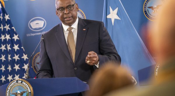 epa10653691 US Secretary of Defense Lloyd Austin responds to a question from the news media during a press conference at the Pentagon in Arlington, Virginia, USA, 25 May 2023. The press conference followed the virtual 12th meeting of the Ukraine Defense Contact Group with ministers of defense and chiefs of defense from nearly 50 nations discussing Russia's ongoing war in Ukraine and continued coordination for Ukraine's sovereignty.  EPA/SHAWN THEW
